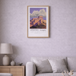 affiche Athènes L'Acropole décoration intérieure