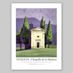 affiche Vitaleta chapelle d e la Madone illustration