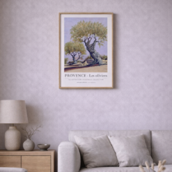 affiche provence oliviers décoration intérieure